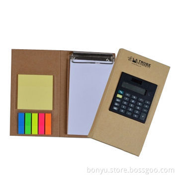 Combined memo pad, eco-friendly material with calculator, suitable for office and stationery use
